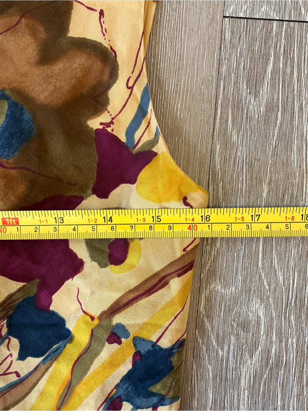 Banana republic silk abstract print dress floral v neck a line Flowy romantic - Picture 5 of 7
